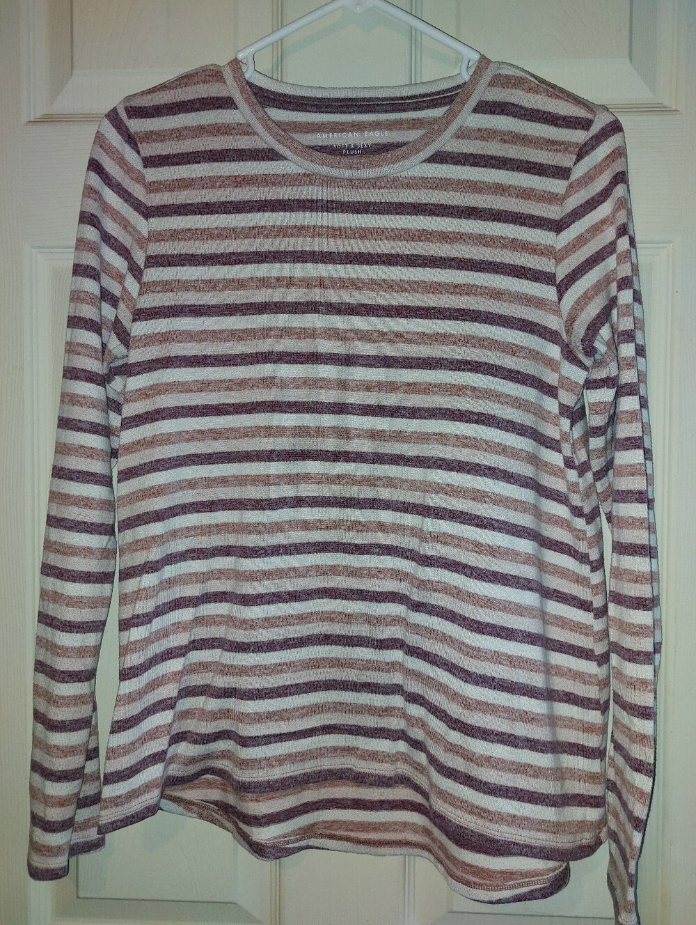 American Eagle Outfitters Small Striped Crewneck Sweater